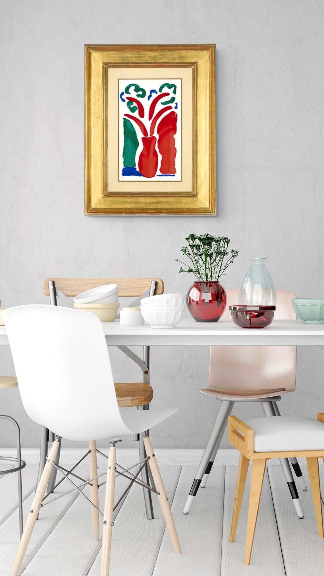 David Hockney, The Red Pot, 1986, signed Home Made Print made on a colour photocopier, M.C.A.T. 312, Lougher Contemporary