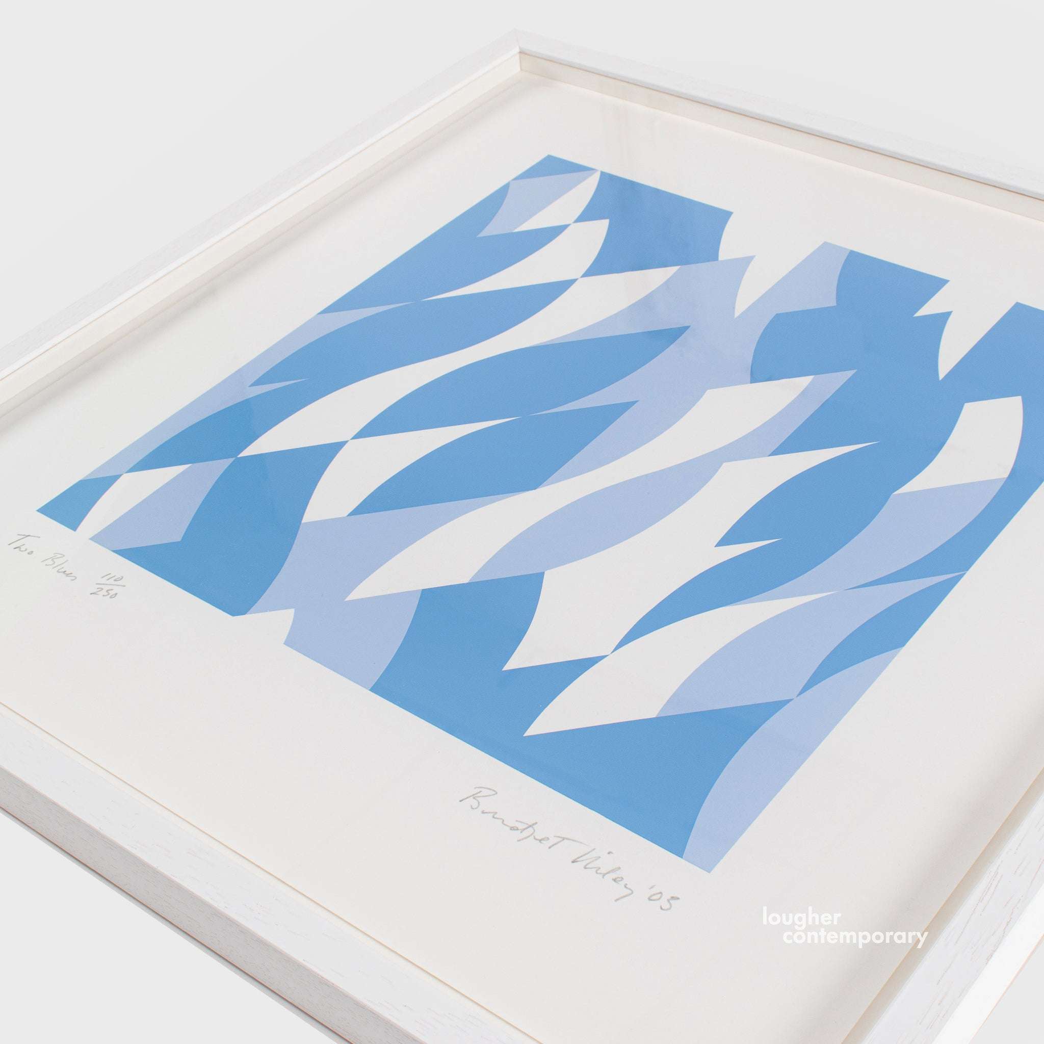 Bridget Riley, Two Blues, 2003 For Sale - Lougher Contemporary