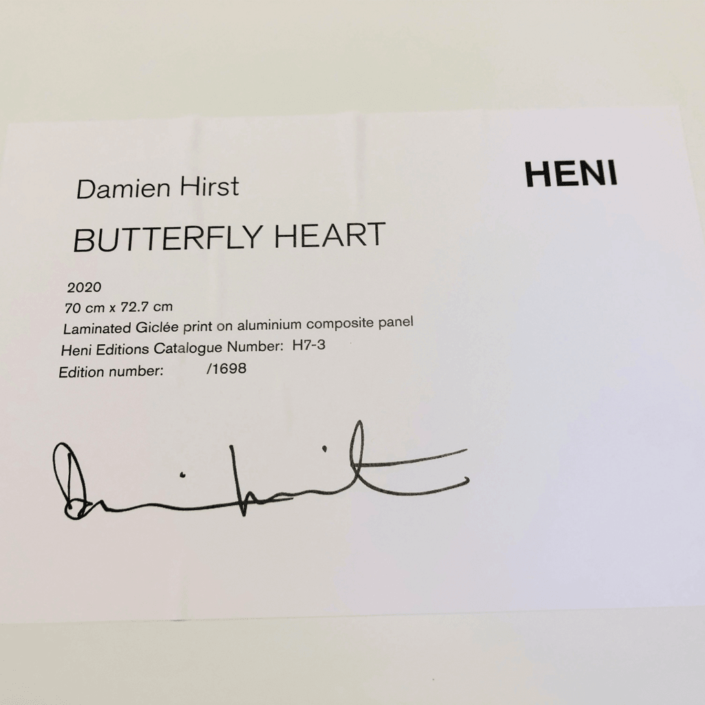 Damien Hirst, H7-3 Butterfly Heart (Large), 2020 For Sale - Lougher Contemporary