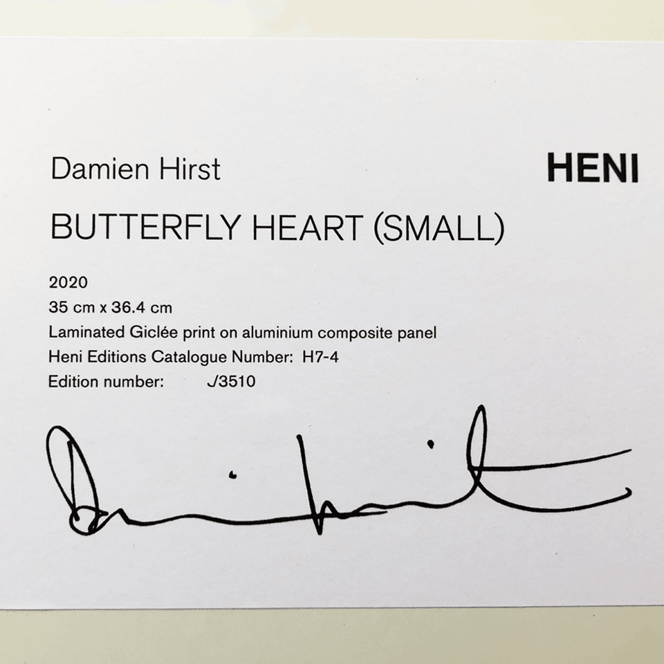 Damien Hirst, H7-4 Butterfly Heart (Small), 2020 For Sale - Lougher Contemporary
