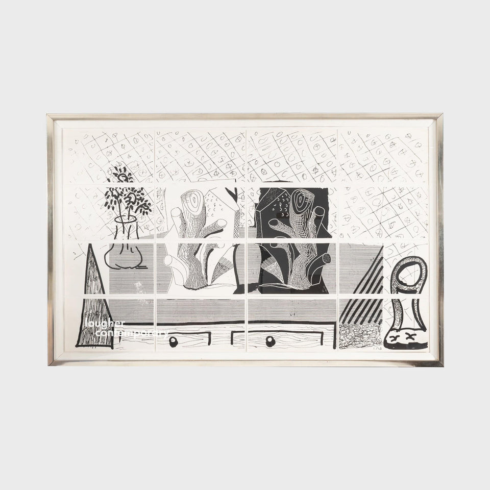 David Hockney, Untitled (Still Life with Chair), 1989 For Sale - Lougher Contemporary