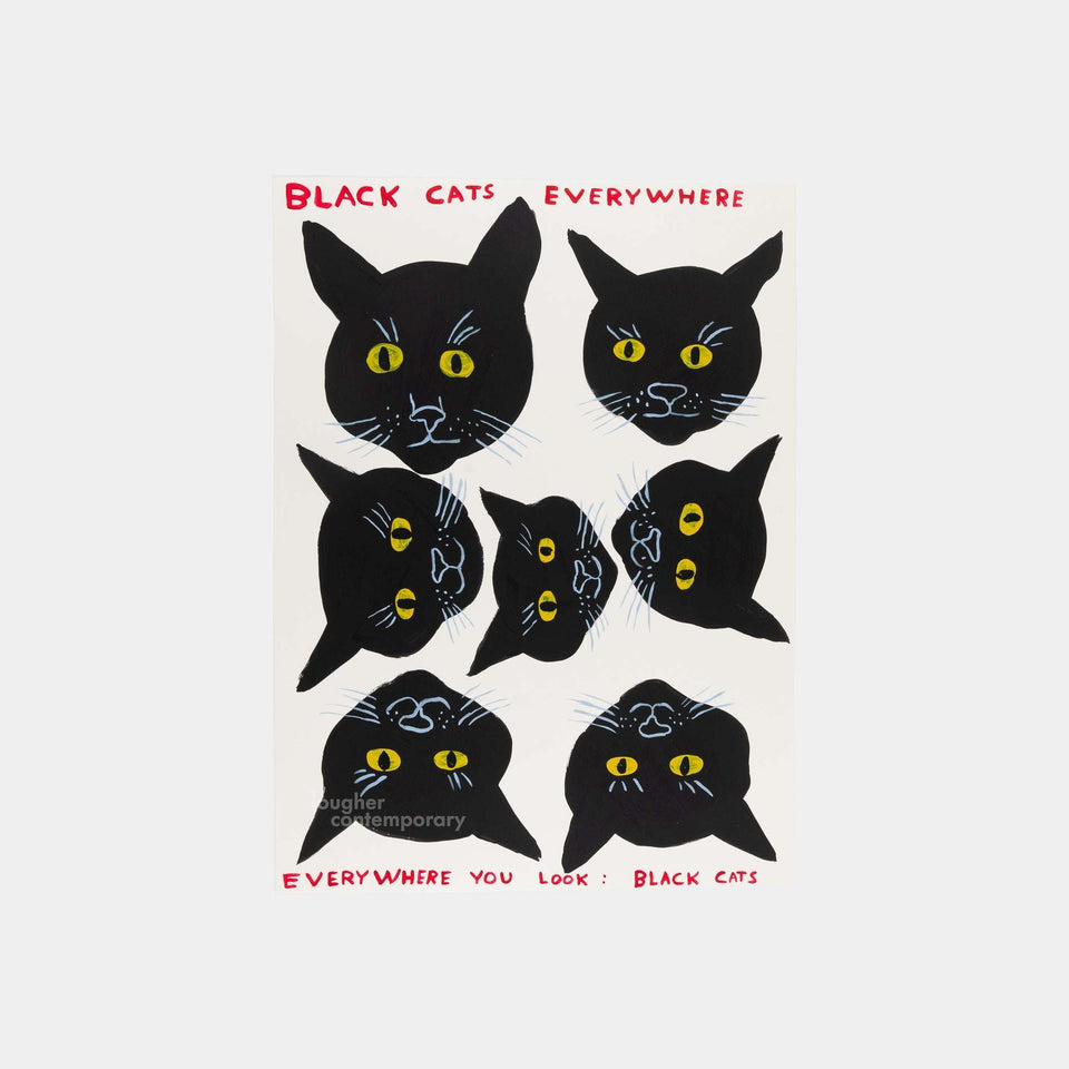 David Shrigley, Black Cats, 2021 For Sale - Lougher Contemporary