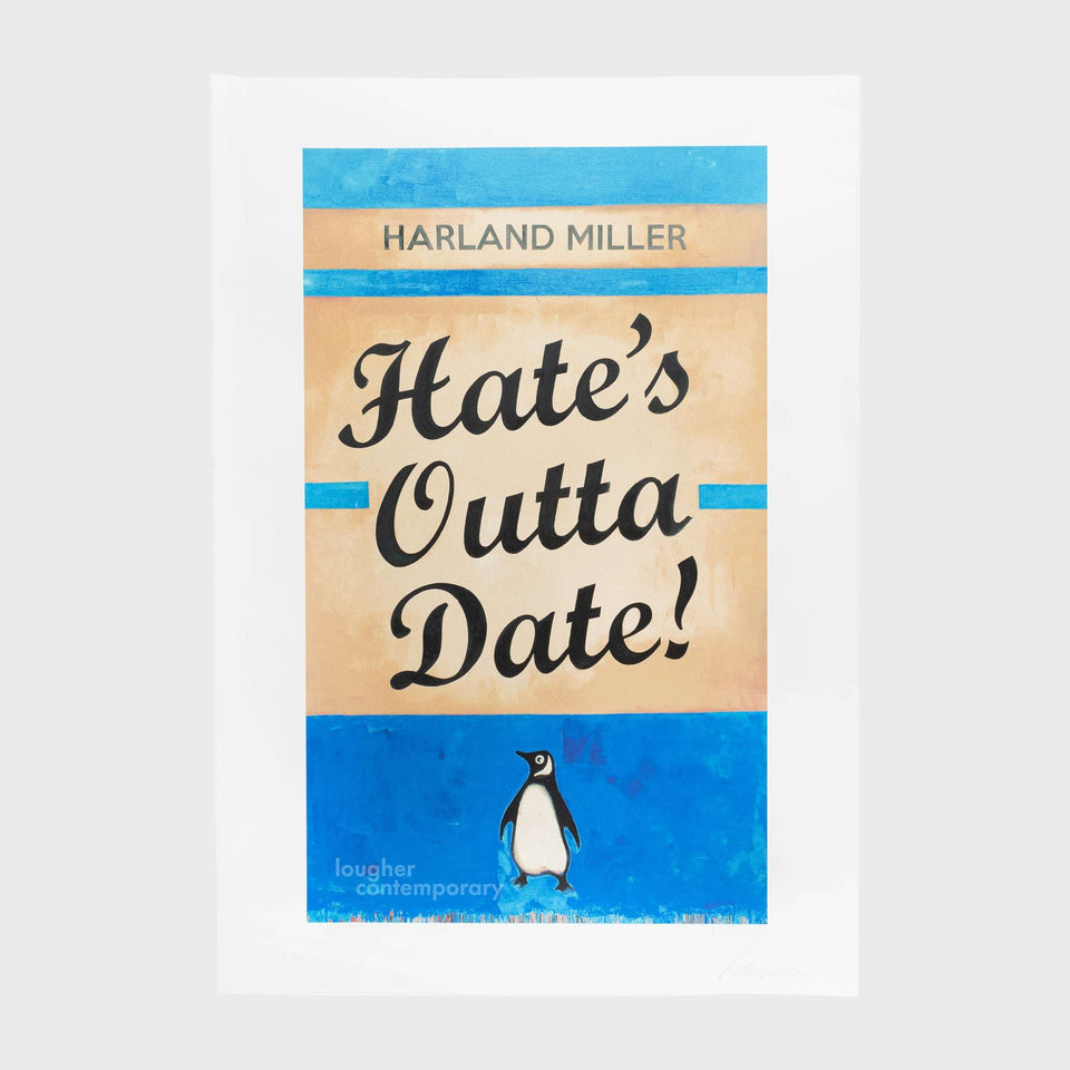 Harland Miller, Hate's Outta Date (Blue), 2022 For Sale - Lougher Contemporary