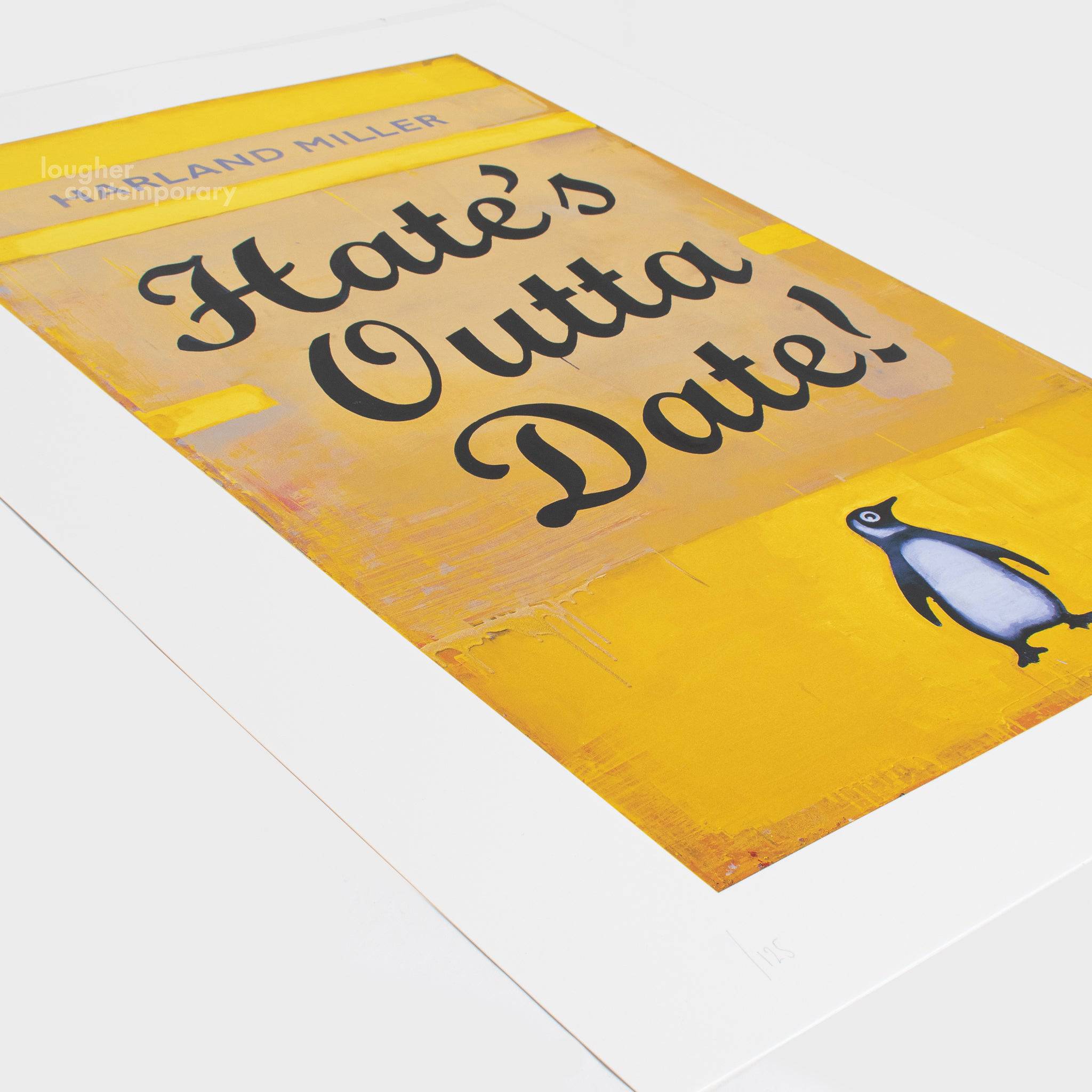 Harland Miller, Hate's Outta Date (Yellow), 2022 For Sale - Lougher Contemporary