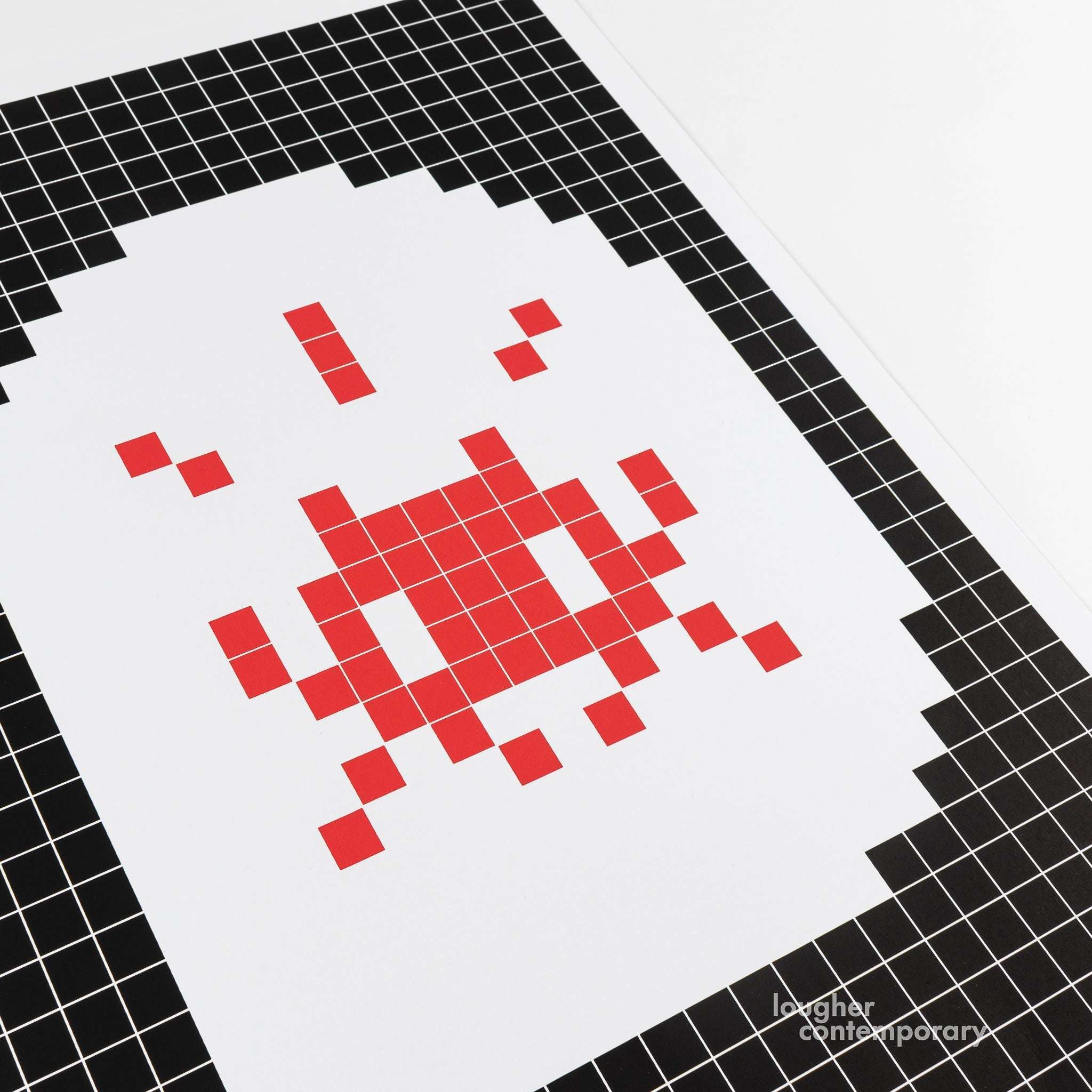 Invader grid print For Sale - Lougher Contemporary
