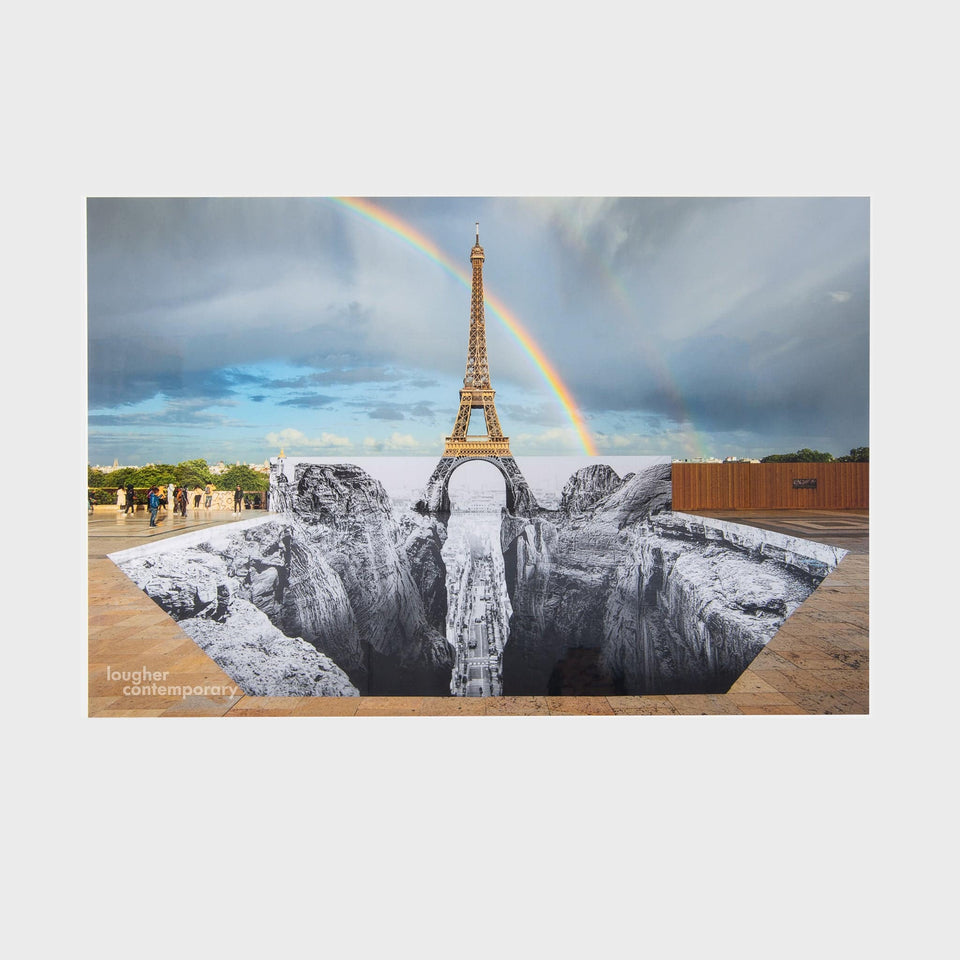 JR, Trompe l'oeil, Les Falaises du Trocadéro (Set of 4), 2021 For Sale - Lougher Contemporary