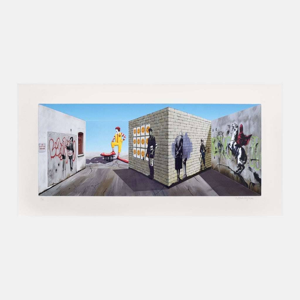 Patrick Hughes, Street, 2021 For Sale - Lougher Contemporary