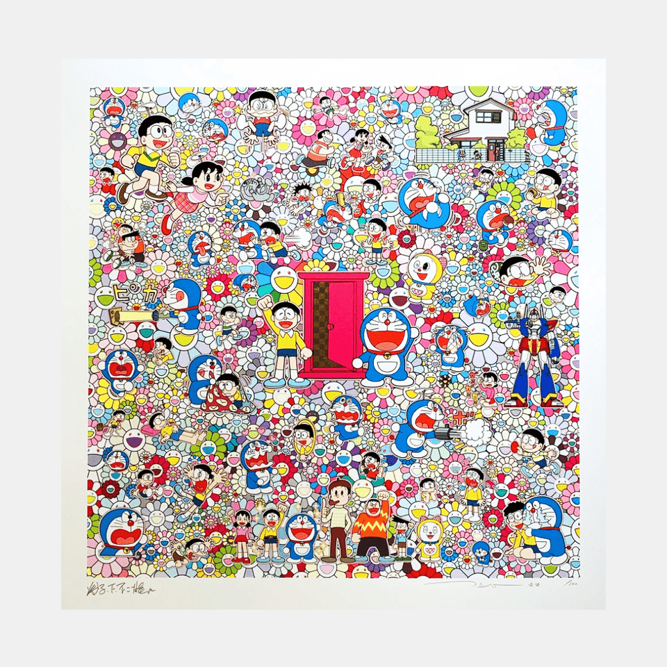 Takashi Murakami, A Sketch of Anywhere Door (Dokodemo Door) and an Excellent Day, 2020 For Sale - Lougher Contemporary