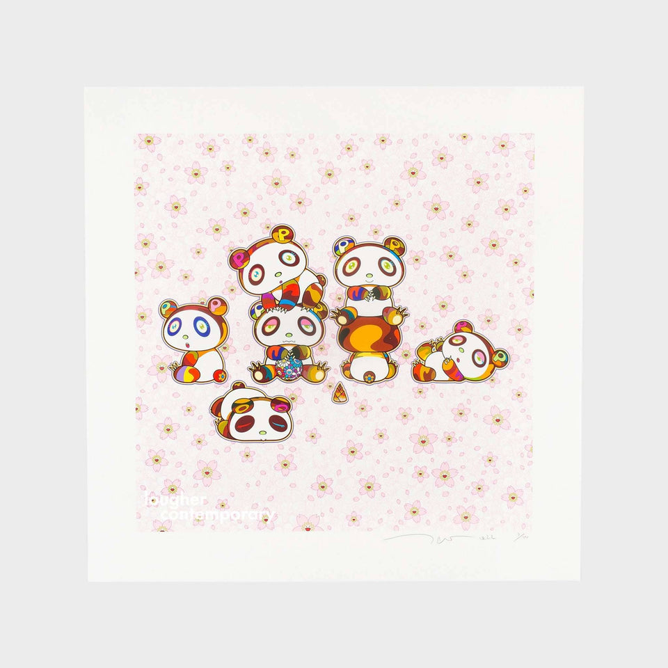 Takashi Murakami, Baby Pandas Cuddling! Yay!, 2022 For Sale - Lougher Contemporary