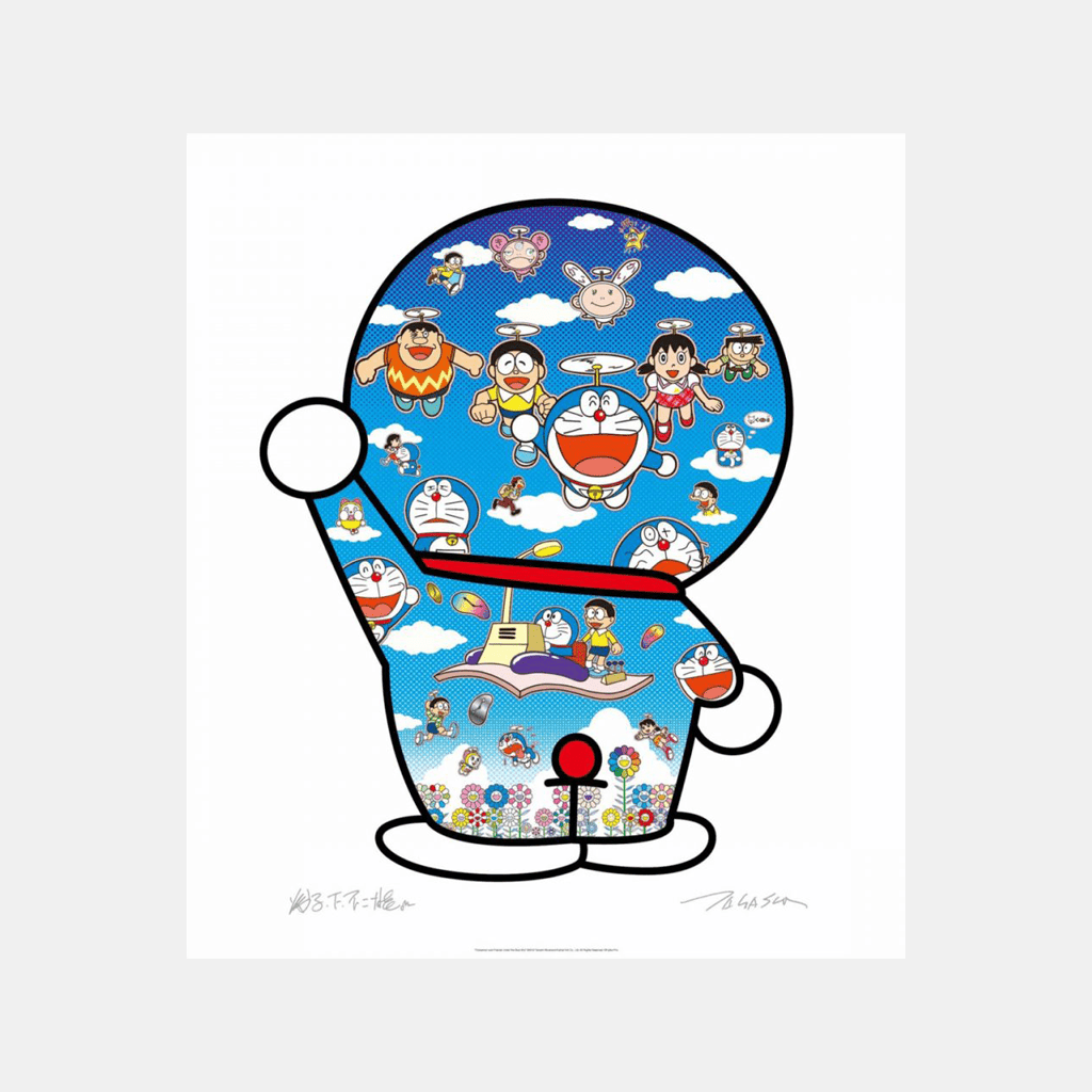 Takashi Murakami, Doraemon and Friends Under the Blue Sky, 2020 For Sale - Lougher Contemporary
