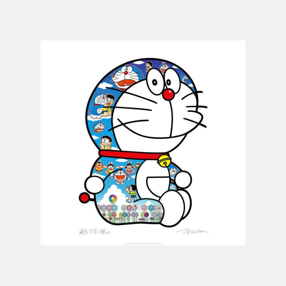 Takashi Murakami, Doraemon: Sitting Up: Weeping Some, Laughing Some, 2020 For Sale - Lougher Contemporary