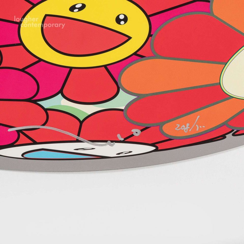 Takashi Murakami, Flower Ball (3D) Red Cliff, 2011 For Sale - Lougher Contemporary