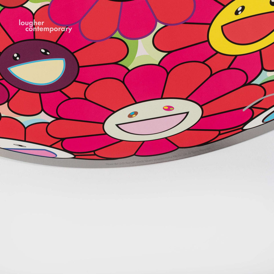 Takashi Murakami, Flower Ball (3D) Red Cliff, 2011 For Sale - Lougher Contemporary