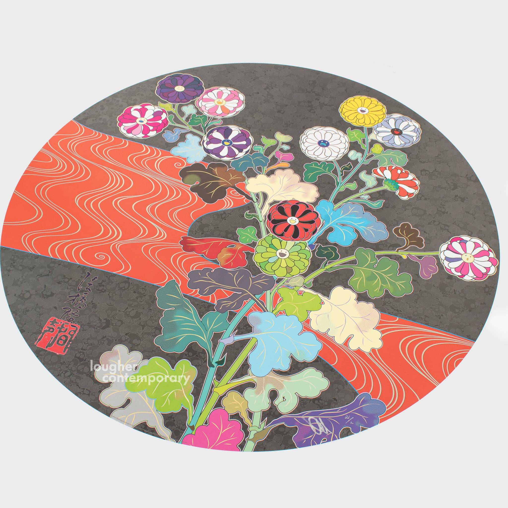 Takashi Murakami, Flowers Blooming in the Isle of the Dead, 2022 For Sale - Lougher Contemporary
