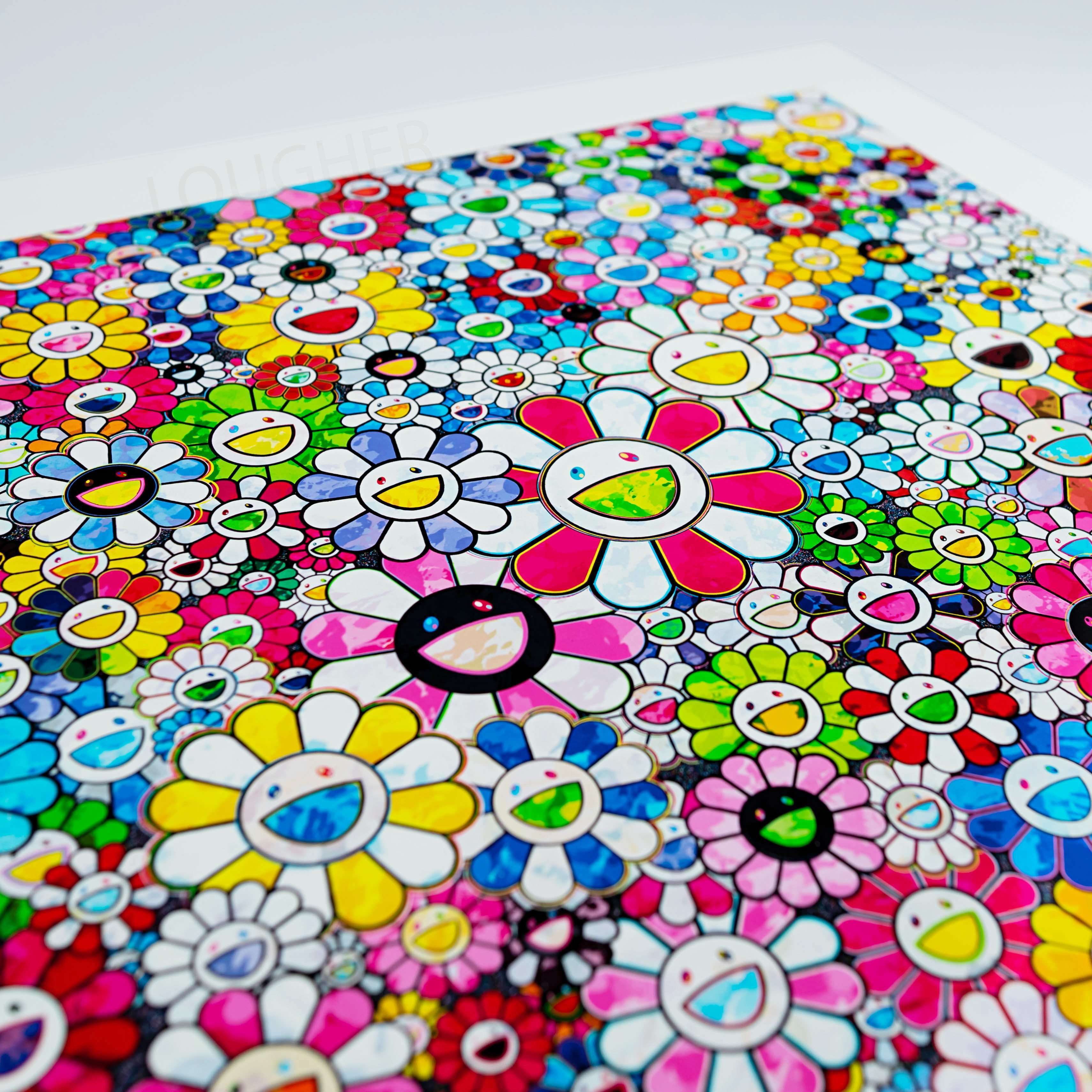 Takashi Murakami, Flowers with Smiley Faces, 2020 For Sale - Lougher Contemporary