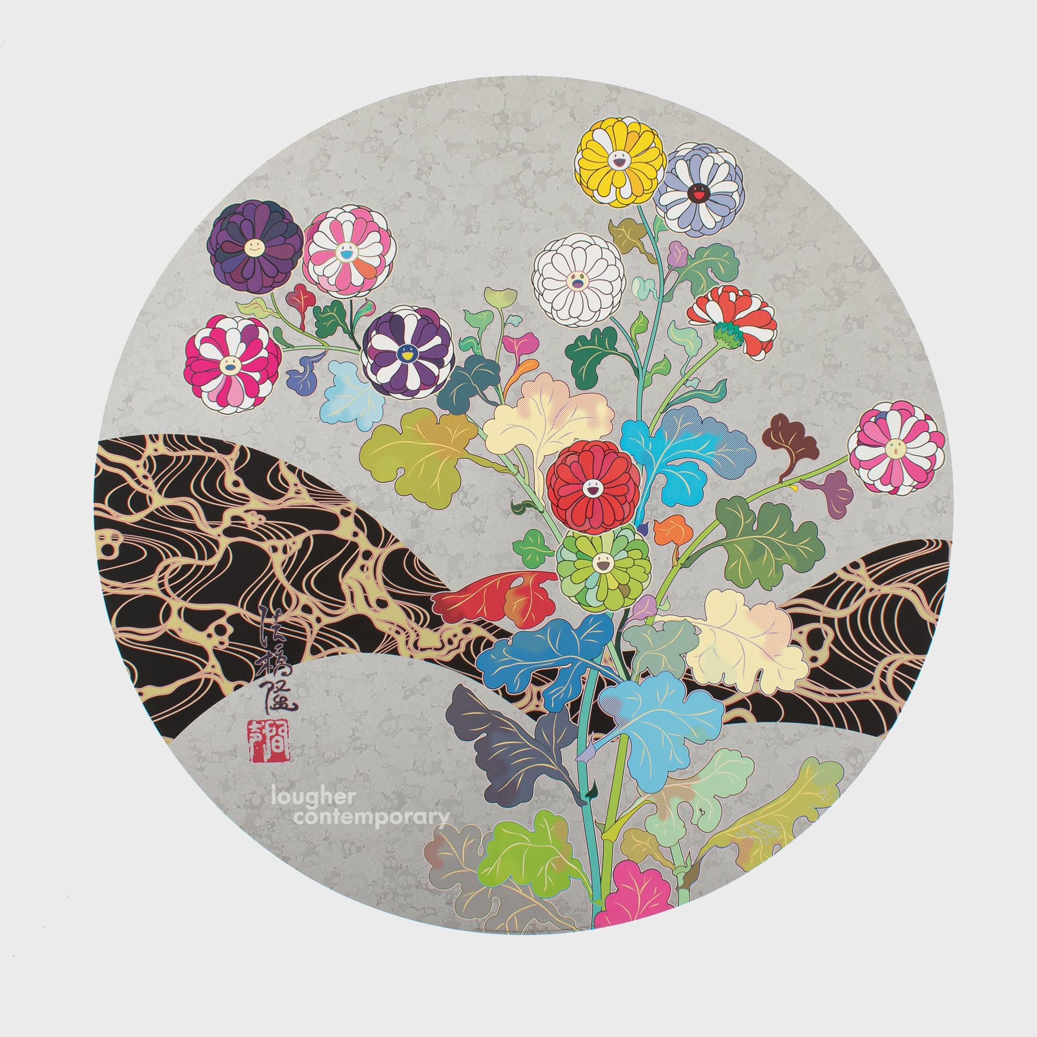 Takashi Murakami, Kōrin: The Land Beyond Death, Bathed in Light, 2022 For Sale - Lougher Contemporary