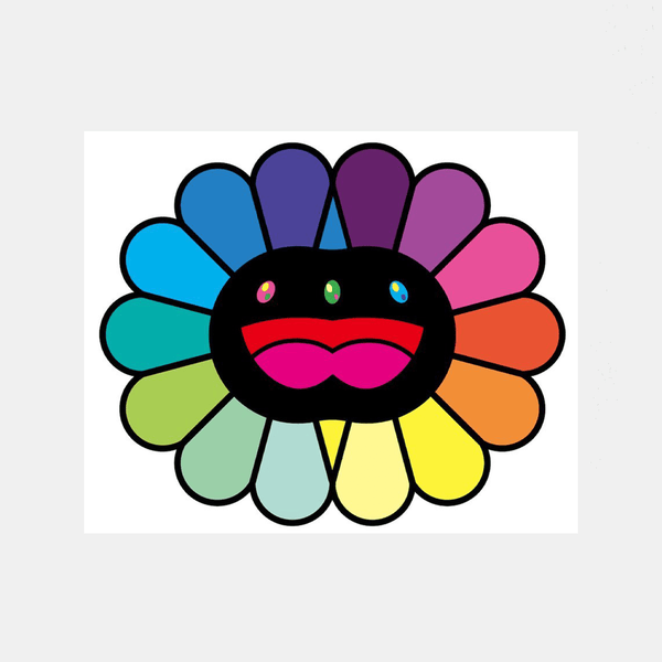 Takashi Murakami, Multicolor Double Face: Black, 2020 | Lougher