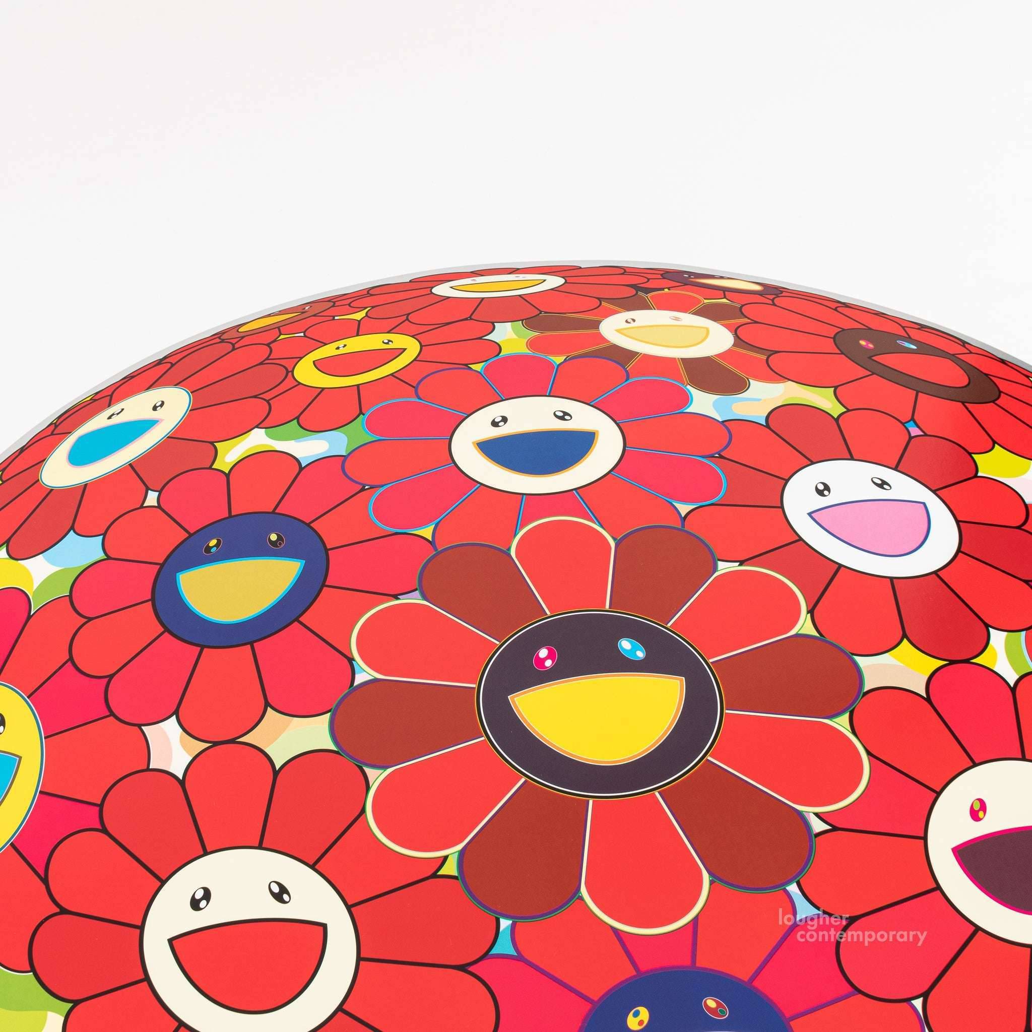 Takashi Murakami, Red Flower Ball, 2013 For Sale - Lougher Contemporary
