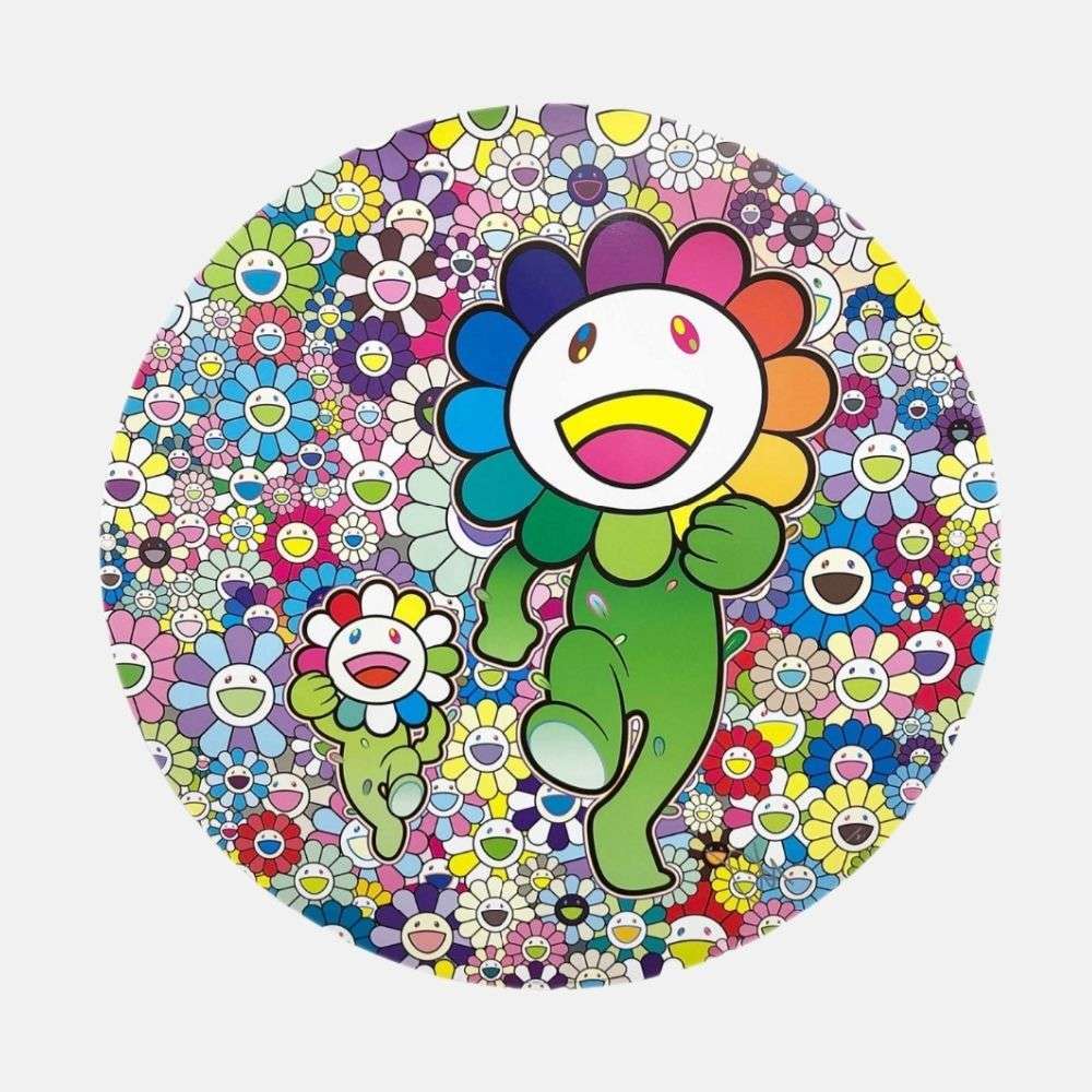 Takashi Murakami, Rum Pum Pum In A Field Of Flowers!, 2022 For Sale - Lougher Contemporary