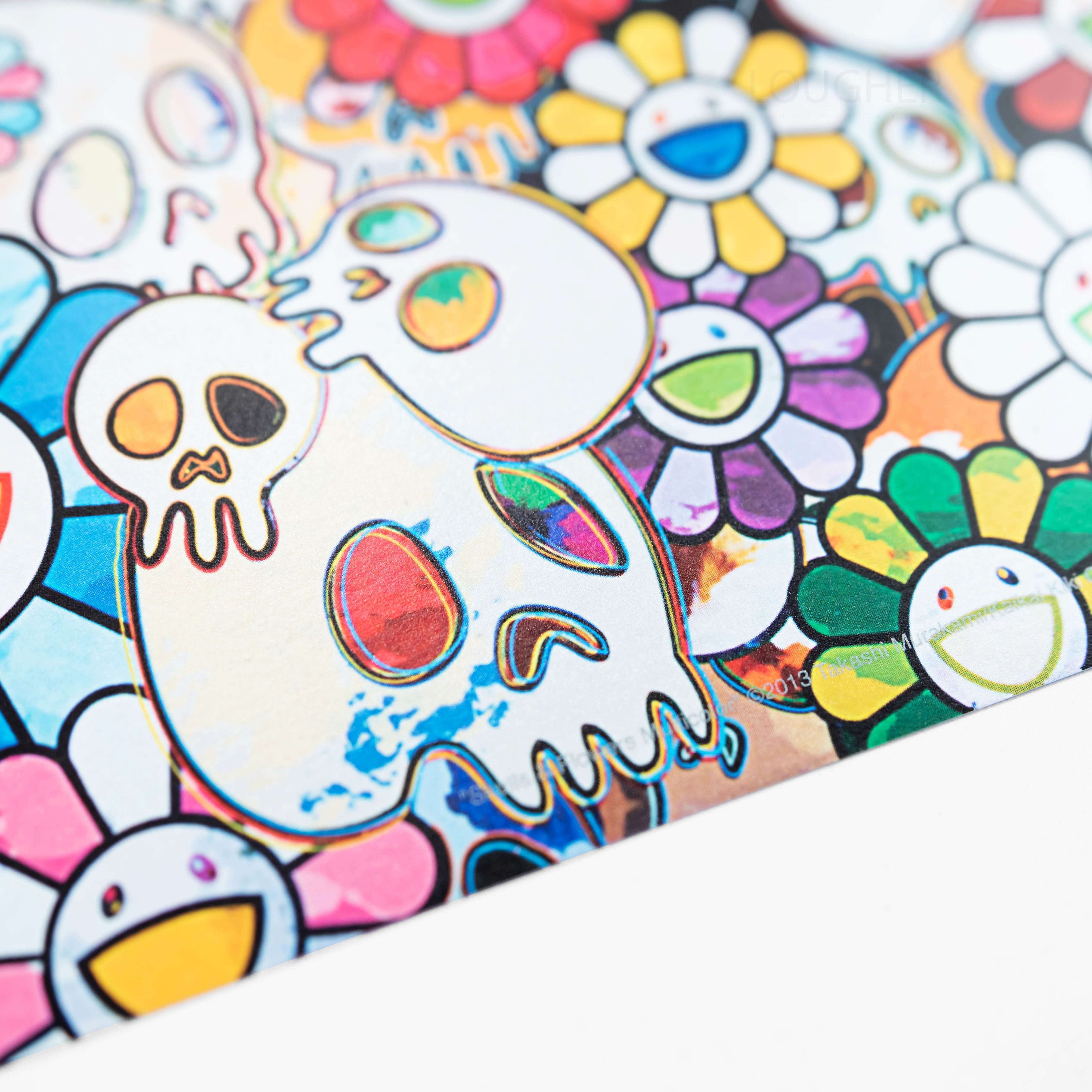 Takashi Murakami, Skulls and Flowers Multicolor, 2013 For Sale - Lougher Contemporary