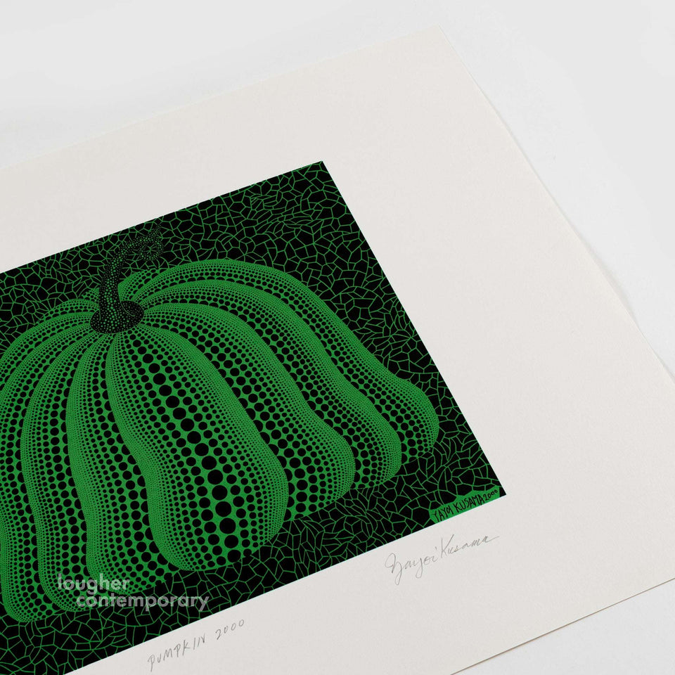 Yayoi Kusama, Pumpkin 2000 (Green), 2000 For Sale - Lougher Contemporary