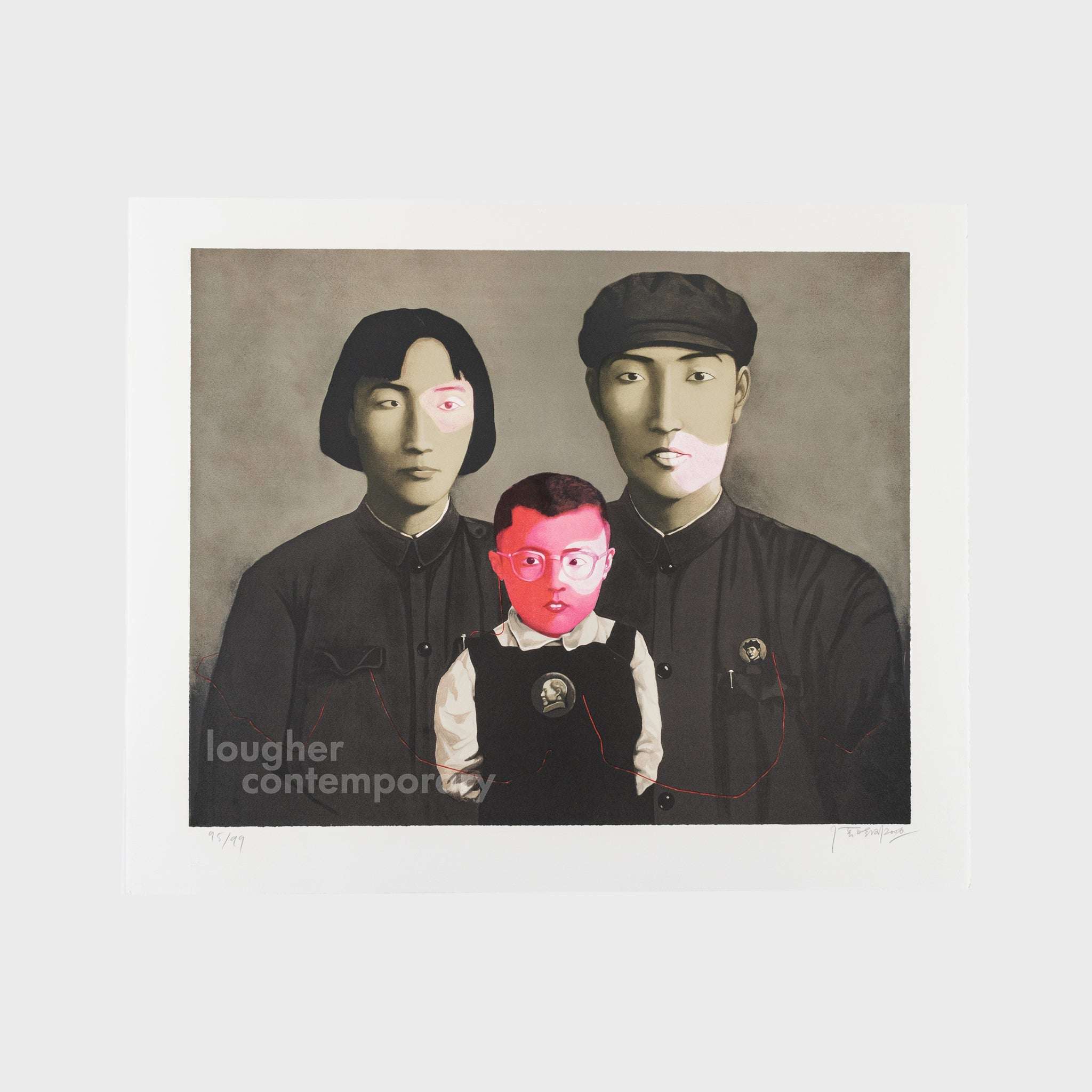 Zhang Xiaogang, Big Family No.2 (from Bloodline portfolio), 2006 For Sale - Lougher Contemporary