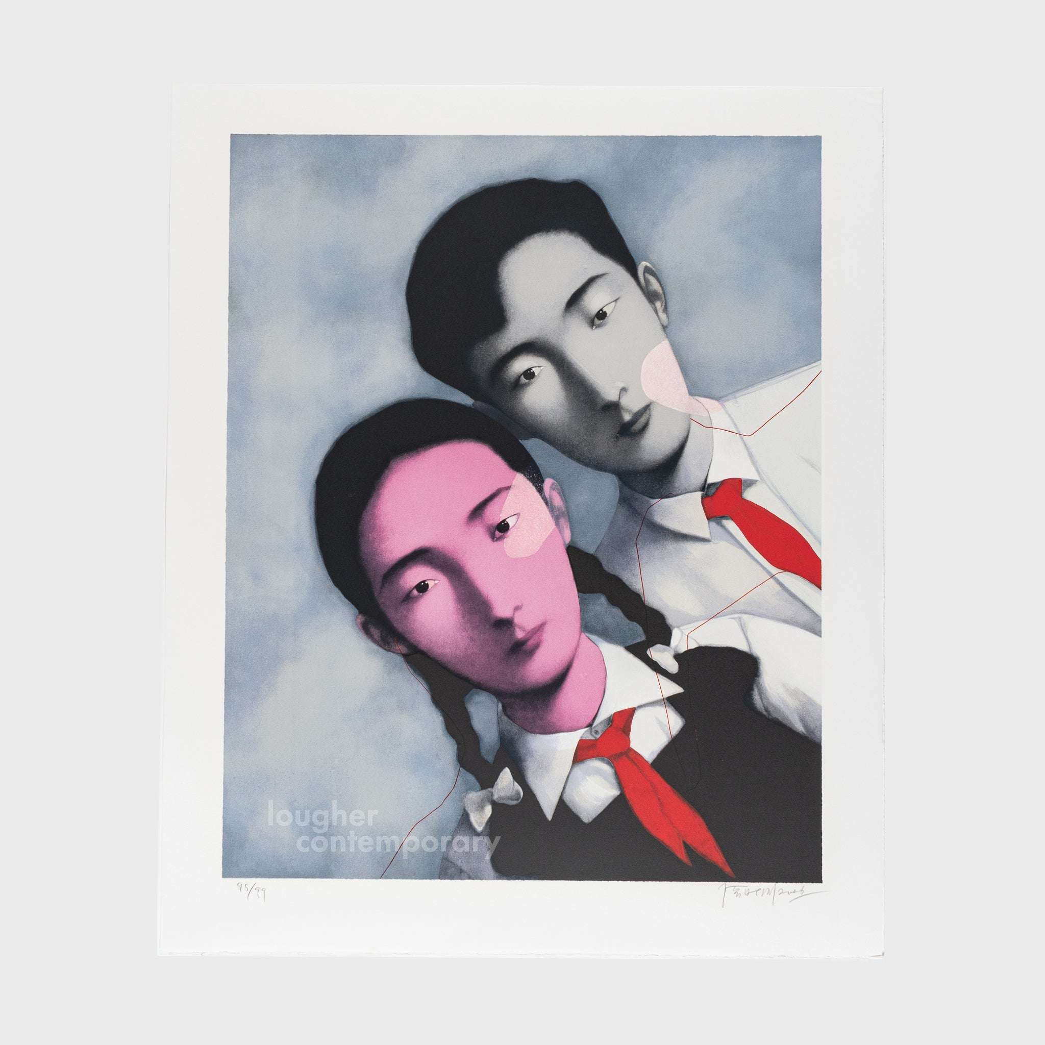 Zhang Xiaogang, Brother and Sister (from Bloodline portfolio), 2006 For Sale - Lougher Contemporary