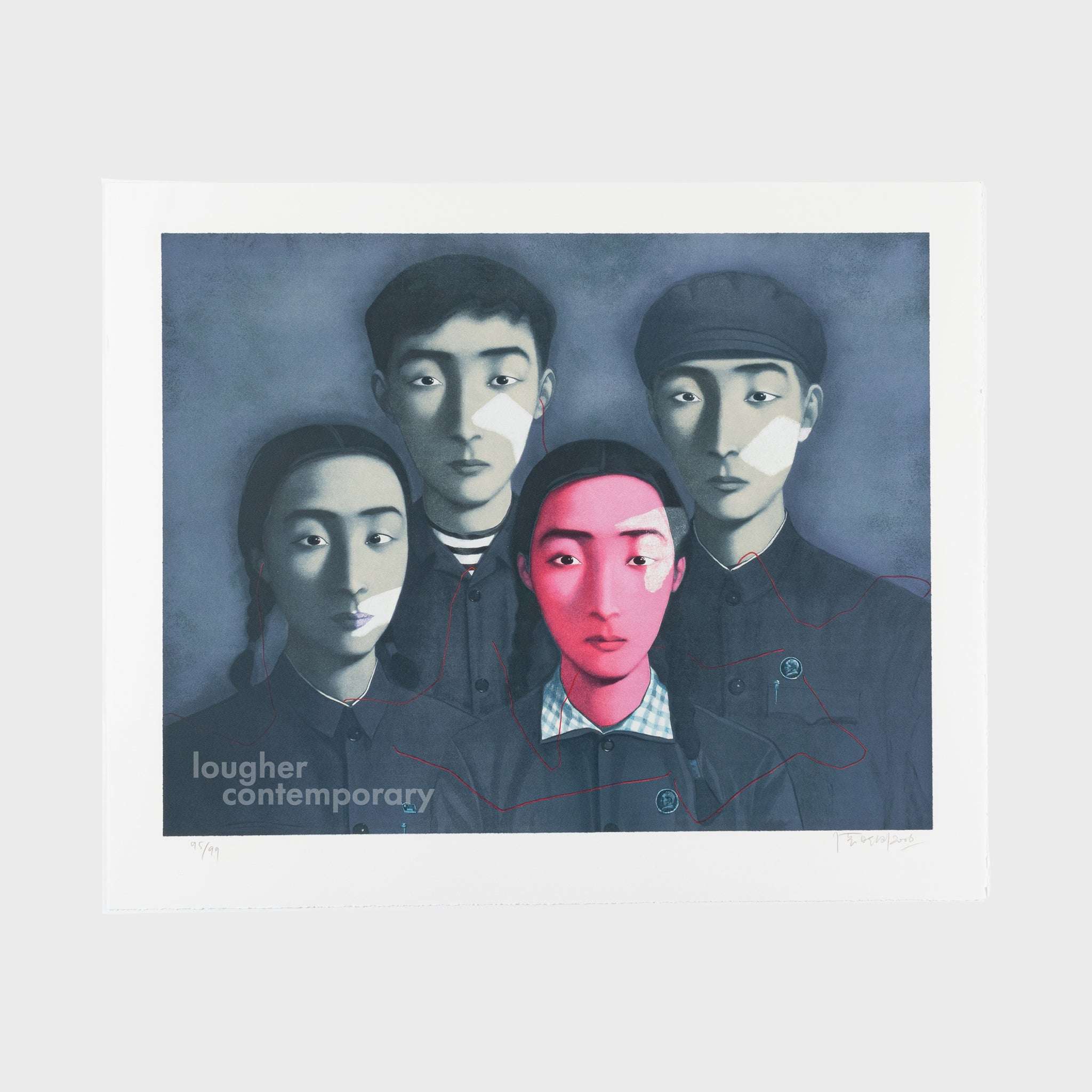 Zhang Xiaogang, The Big Family (from Bloodline portfolio), 2006 For Sale - Lougher Contemporary