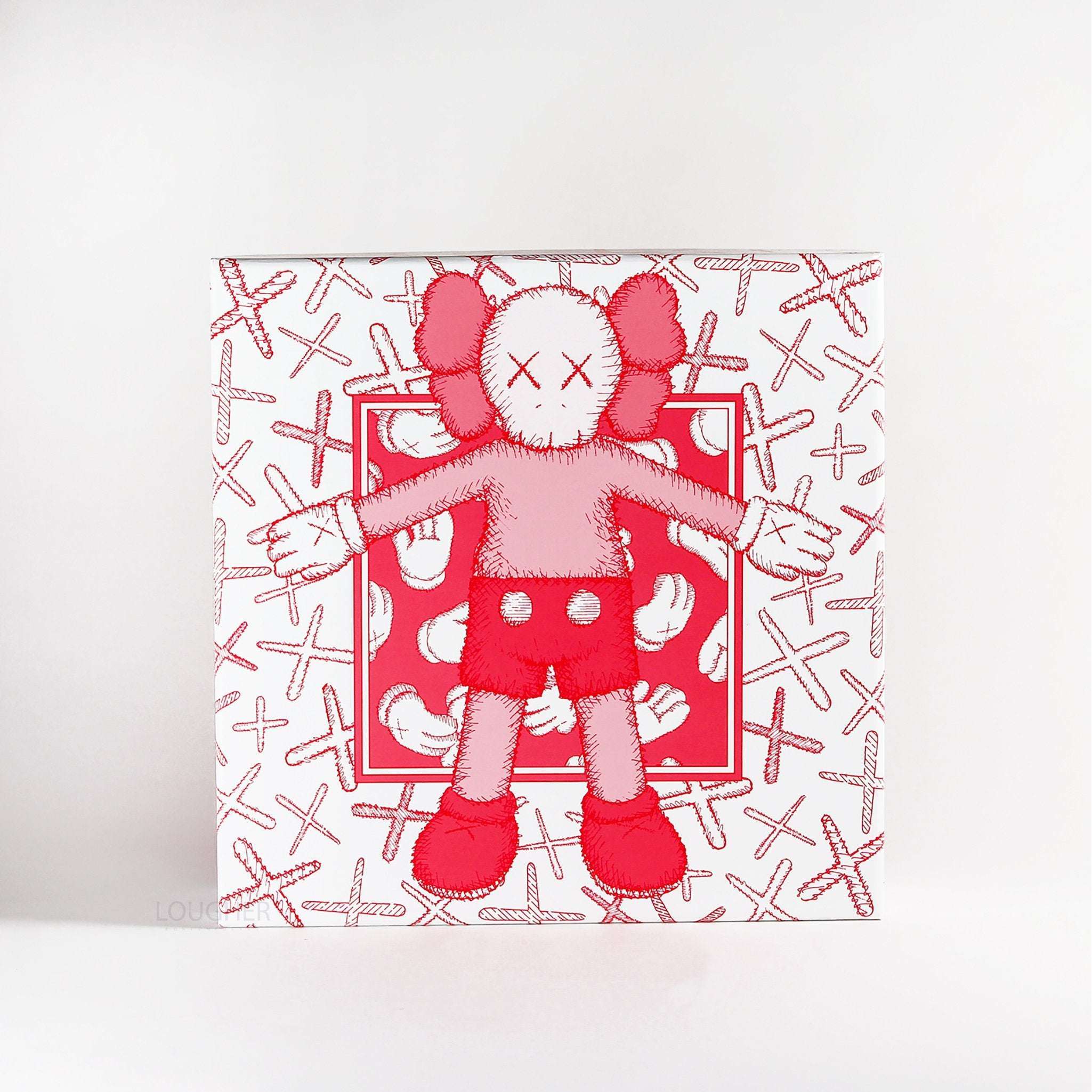 KAWS, Limited Ceramic Plate Set - Red (Set of 4), 2019 For Sale - Lougher Contemporary